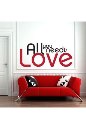 Aşk Temalı Modern Duvar Sticker Love 122*56 cm LOVES