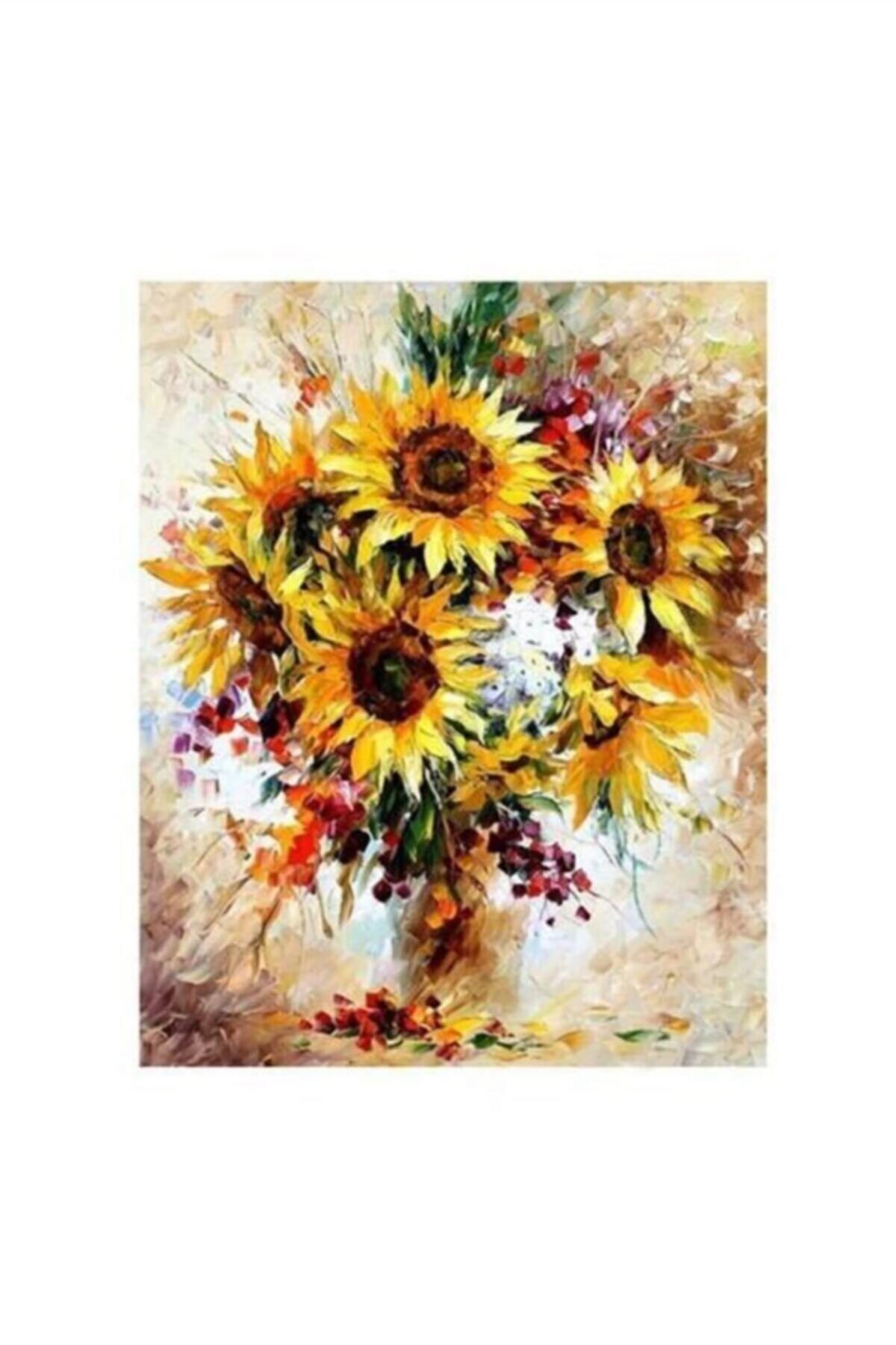 Patladi Gitti Aycicek Sayilarla Boyama Cerceveli Hobi Seti 40x50 Cm Fiyati Yorumlari Trendyol