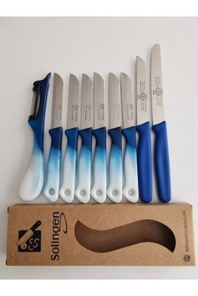M.bıçağı Ebruli Mavi (6a), Doğrama Mavi Tlı 1 Ad Tsız 1 Ad., Yansoy Ebruli 1 A. SET.EBRMAV-1LI-1SIZDMAV-1SYE.9-001