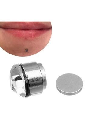 vipbt 3 adet miknatisli celik kupe manyetik hizma dil piercing kalp gumus gri fiyati yorumlari trendyol