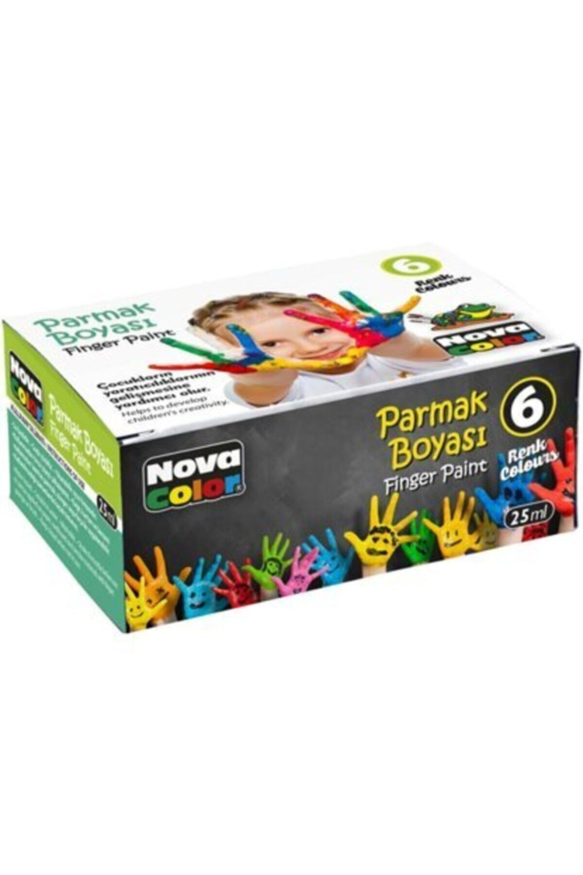 nova color Parmak Boyası 6 Renk 25 Ml X 6 NC-138