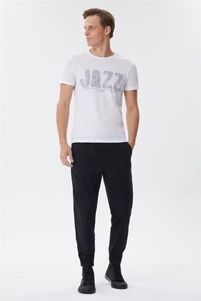 Jazz Erkek O Yaka T-shirt Beyaz 222 LCM 242004