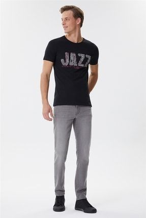 Jazz Erkek O Yaka T-shirt Siyah 222 LCM 242004
