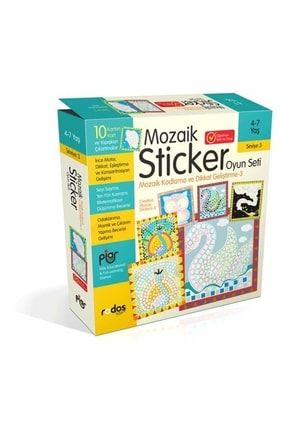 Mozaik Sticker (Çıkartma) Oyun Seti / Mozaik Kodlama Ve Dikkat Geliştirme / 3. Seviye / 4-7 Yaş. 3695