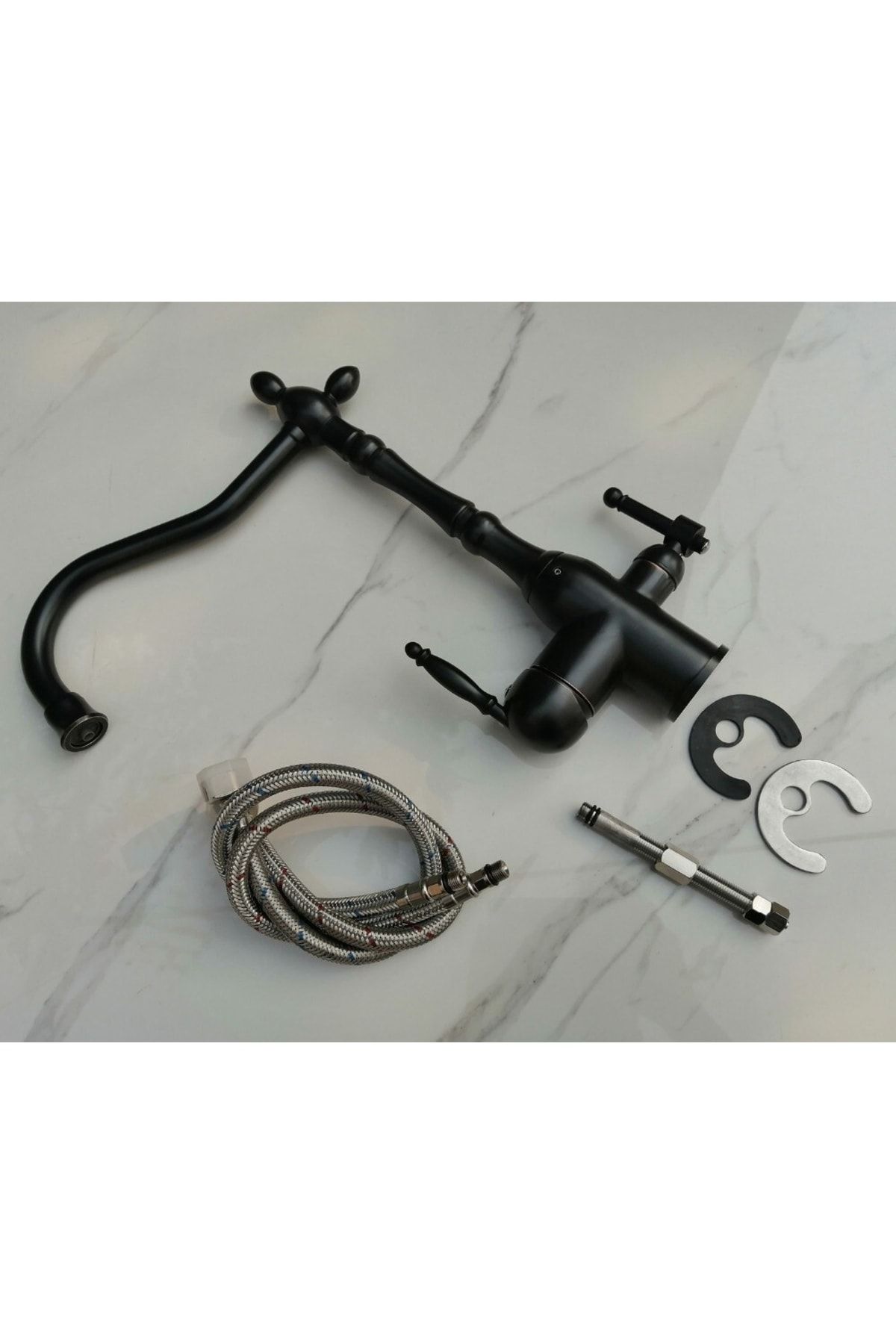 OEM-Kitchen Sink Faucet Dual Flow Water Purification Outlet Matte Black Copper Striped 7 Years Warranty Imported 3