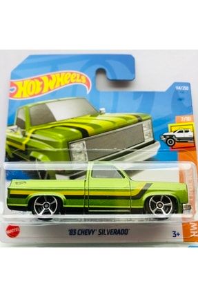 83 Chevy Silverado Pickup 1:64 Ölçek Hotwheels Marka 7/10 202283silverado
