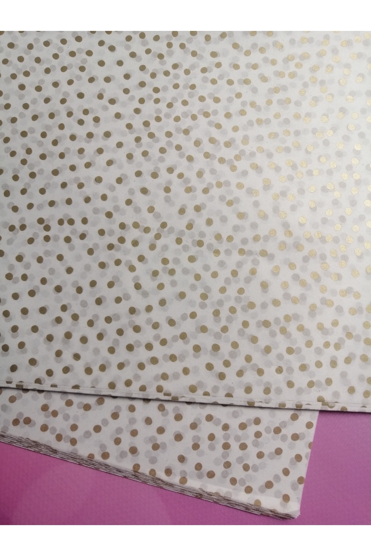 t tuğset etiket Benekli Gold Desen Pelur Kağıdı 50x70 cm 10 Adet