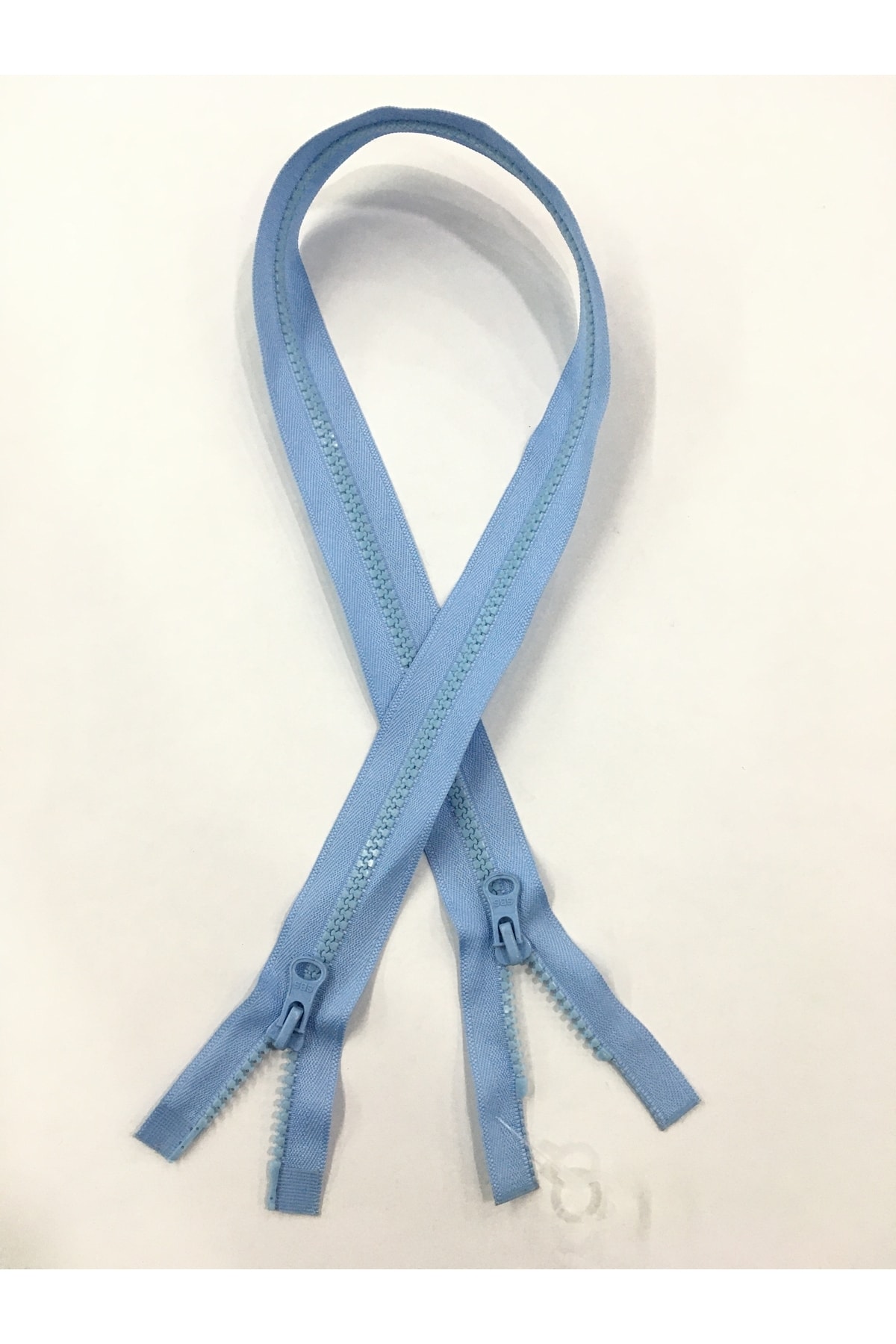 Coat Zipper Double Way 70 Cm Blue Bone Teeth 1123