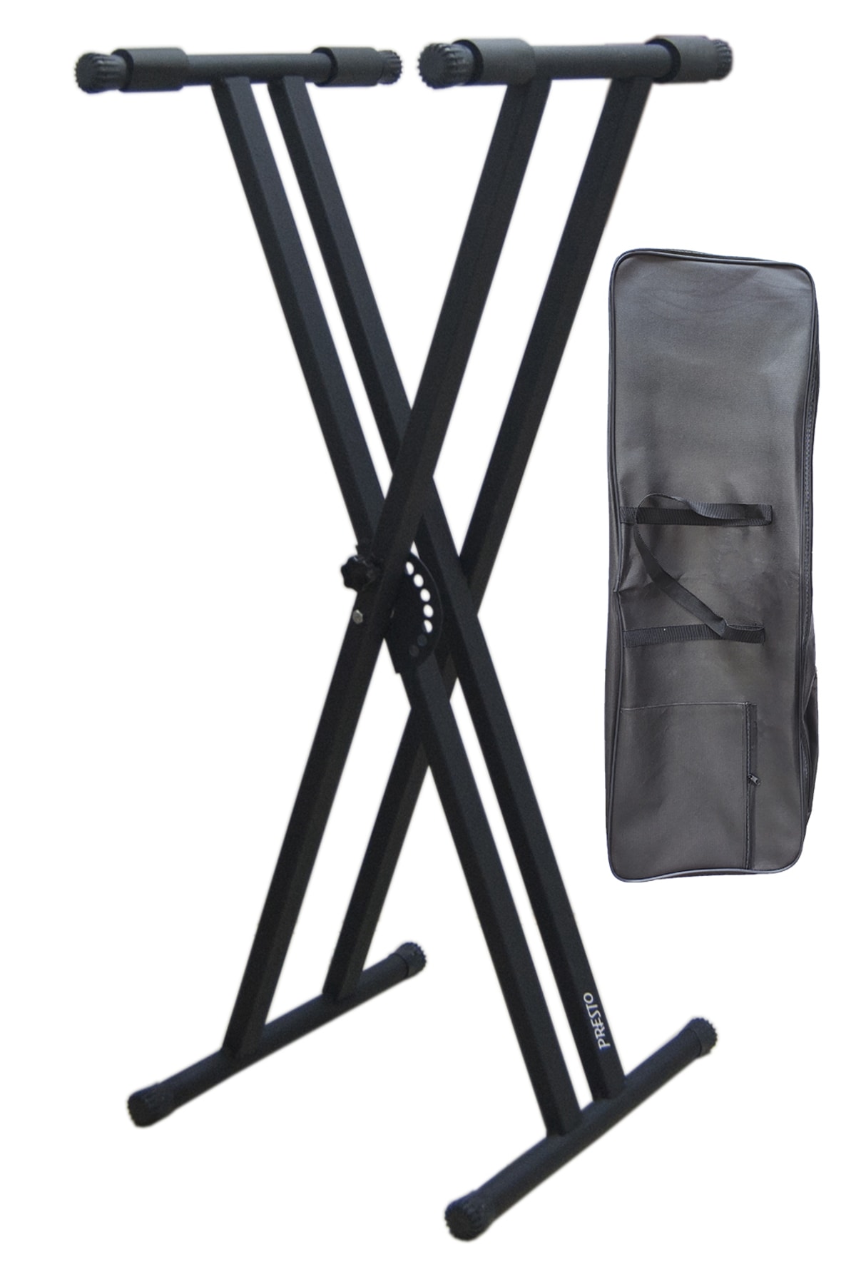 Presto Nw/dbl Montaj Gerektirmeyen Profesyonel Çiftli Klavye Org Sehpası Org Standı Ve Org Kılıfı