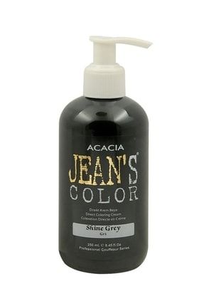Jean's Color Gri 250 Ml Grey Amonyaksız Balyaj Renkli Saç Boyası 22222
