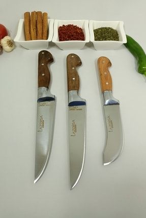 Mutfak Bıçak Seti 3 Lü Et Kemik Kıyma Meyve Sebze Bıçağı Y-1-2 BRS33