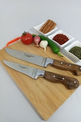 Mutfak Bıçak Seti 2 Parça Et Kemik Kıyma Meyve Sebze Kasap Için Master Bıçağı S-3 BRS24