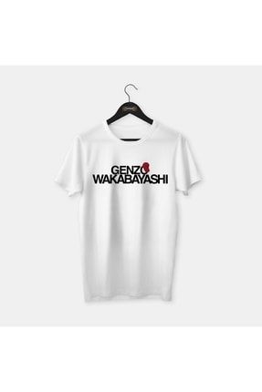 Tsubasa Serisi, Genzo Wakabayashi, Futbol Özel Tasarım, Beyaz Penye Tişört OTT0013
