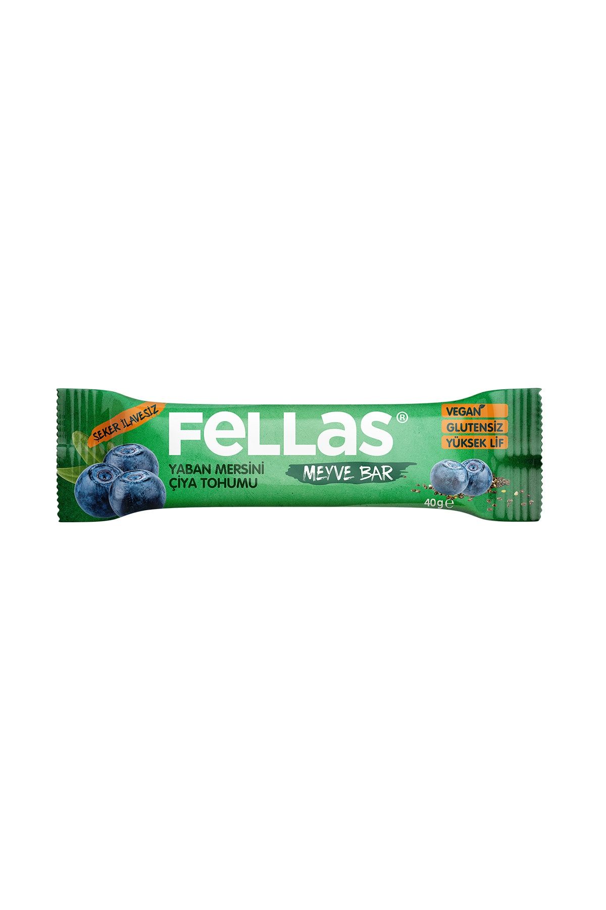 Fellas Meyve Bar - Chialı ve Yaban Mersinli 40 gr x 12 Adet ZO7613