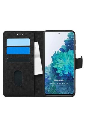 Samsung Galaxy S20 Fe Kılıf Fabric Book Wallet Siyah CS140-FBRC-BK-WLT-GLX-S20-FE