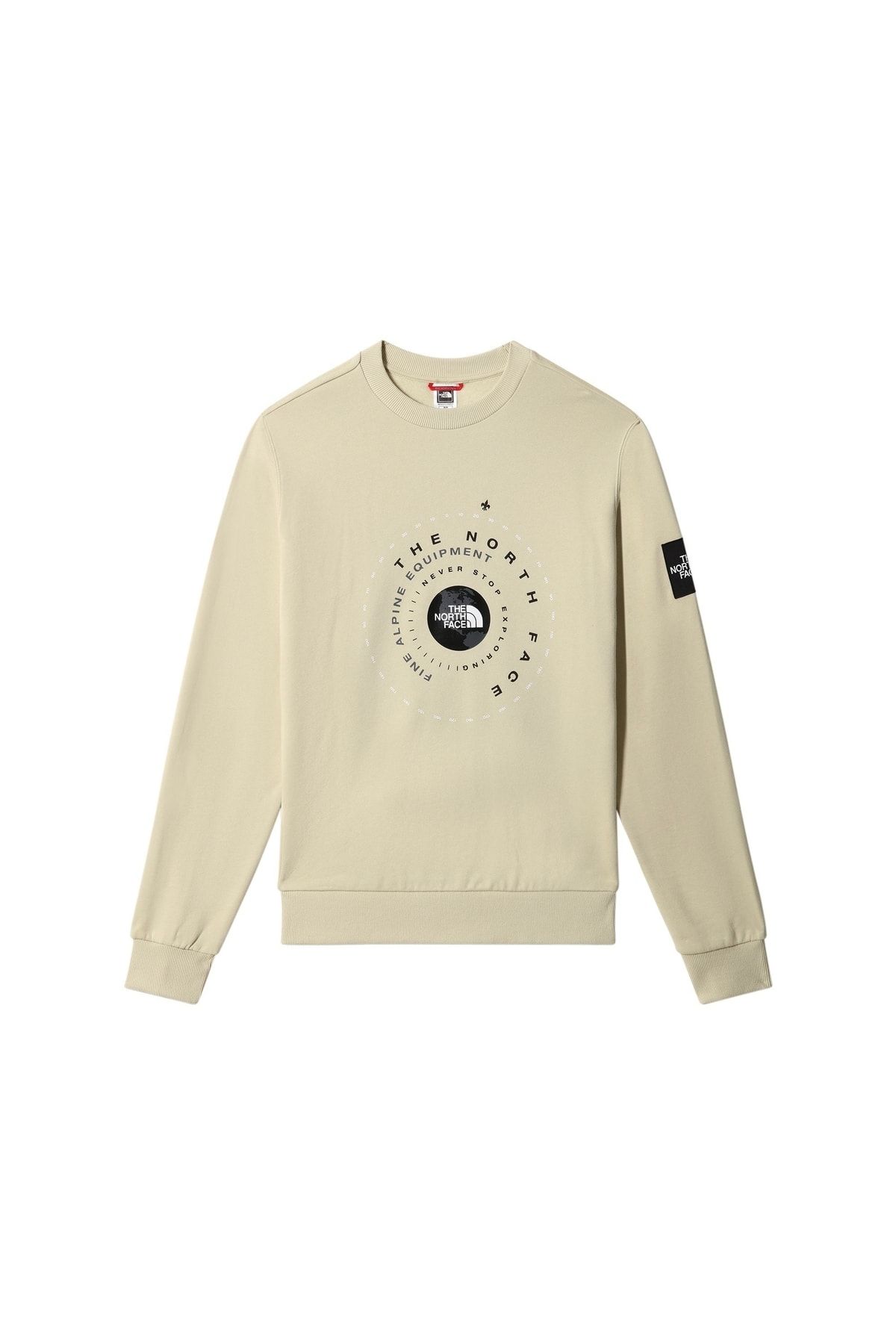 The North Face Sweatshirt Beige Trendyol