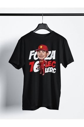 Scf Forza Leclerc Siyah T-shirt 1334