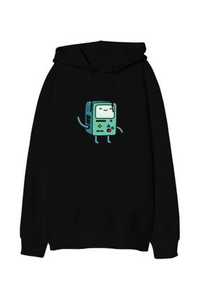 Adventure Time Bmo Oversize Unisex Kapüşonlu Sweatshirt TD313761