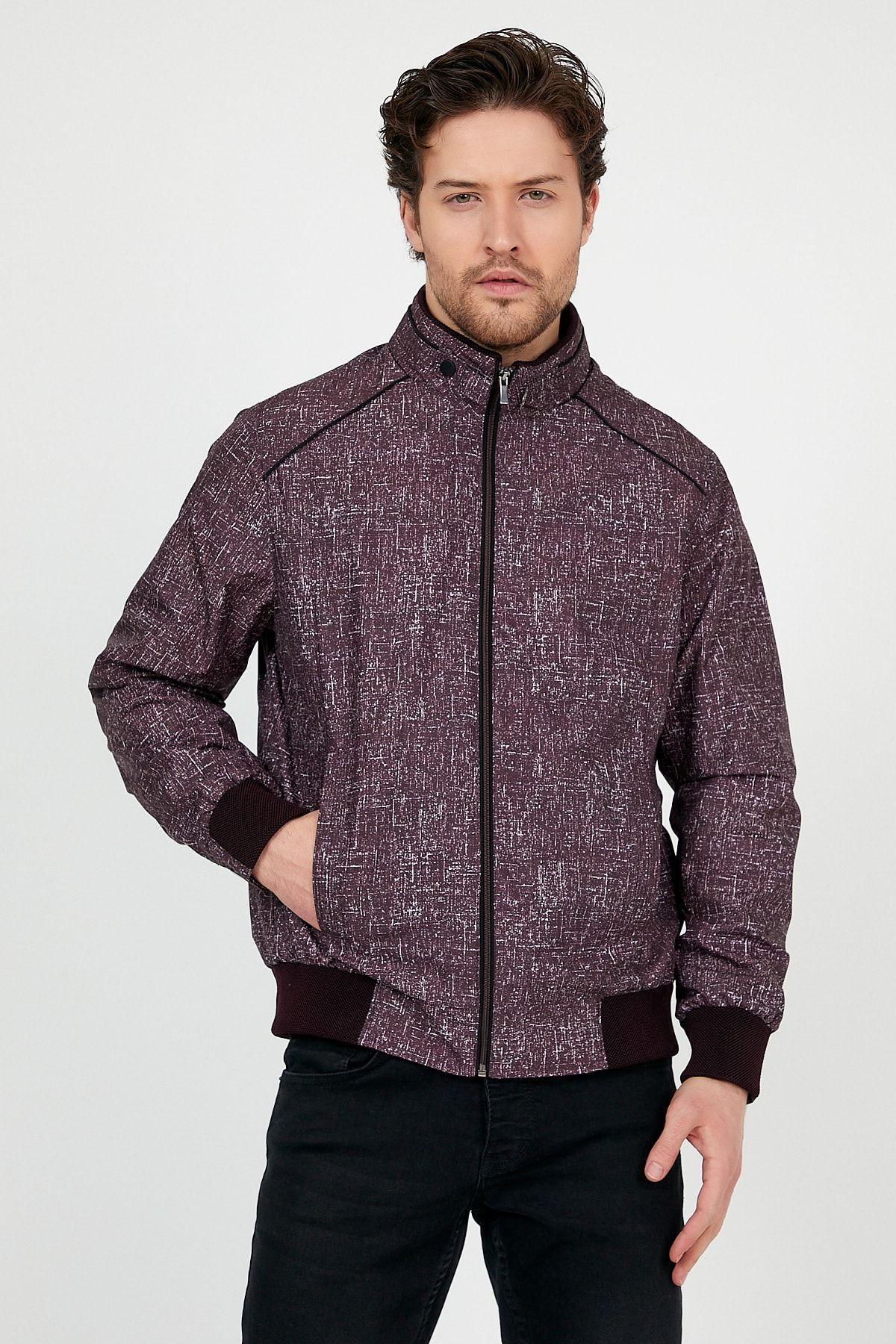 EnricoBASELLİ-Tree Patterned Summer Coat 5