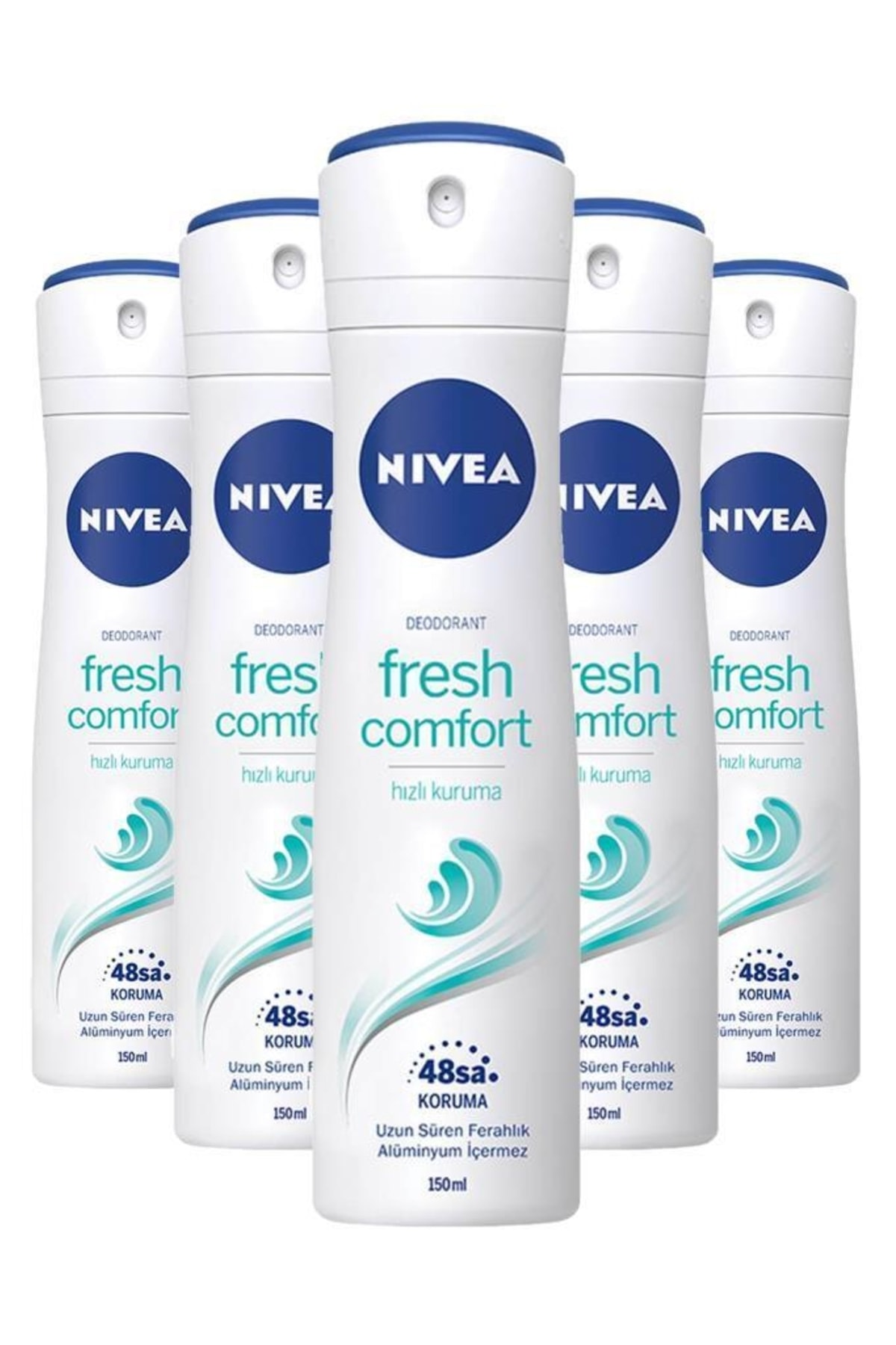 Nivea Fresh Comfort Deodorant 150 Ml X5