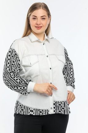 Kadın Büyük Beden Gömlek LV-1110