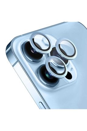 Iphone 13 Pro Max Uyumlu Mavi Kamera Lensi Koruma AkademiDüzlens064