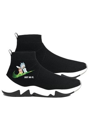 Siyah - R&m Do It Çorap Design Sneaker Spor Ayakkabı Artdesignn74