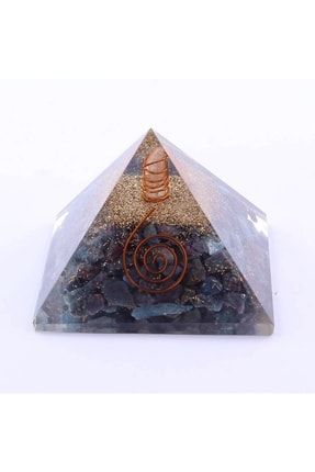 Apatit Taşı Orgonit Doğal Taş Piramit-6,5-7,5 Cm 230 gr ODTP002