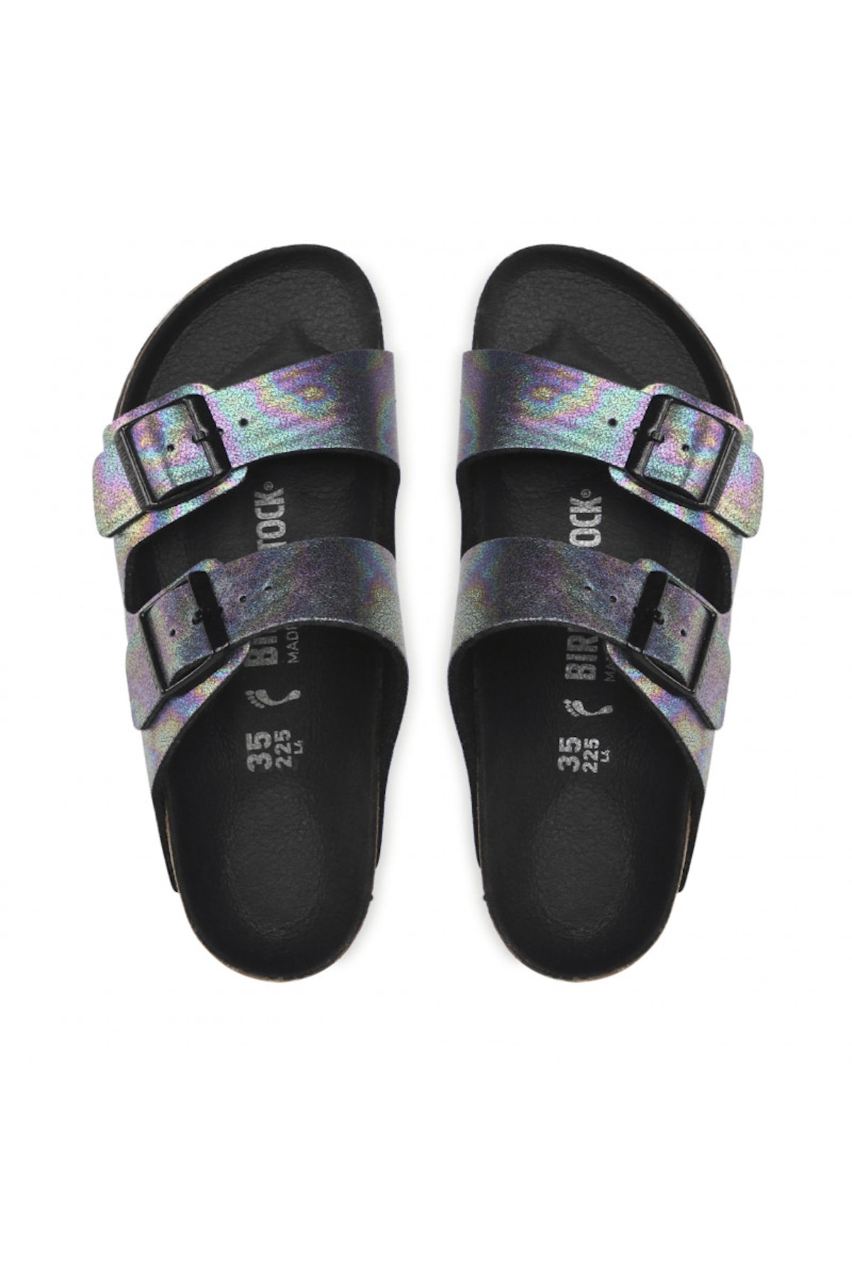 دمپایی بیرکن استاک زنانه پنبه ای مشکی         | Birkenstock 1BRKW2022010 - تصویر 6