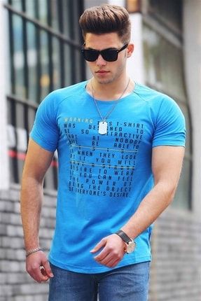 Erkek Mavi T-shirt - 2620