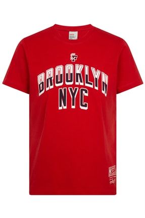 Erkek Kırmızı Brooklyn T-shirt 22246