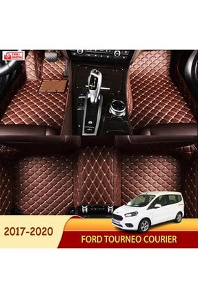 Ford Tourneo courier 2017-2020 Uyumlu 5d Havuzlu Suni Deri OTO PASPAS (Koyu kahve Renk) MO5DHP-KKA-F0TC-17-20
