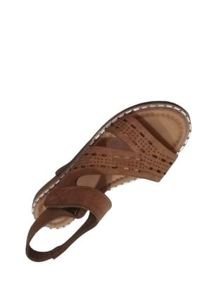 Kahverengi Kadın Yazlık Sandalet 518492658