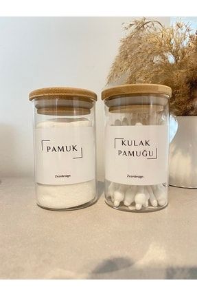 Bambu Kapak Cam Kulak Pamuğu Ve Pamukluk 250ml zeze000104