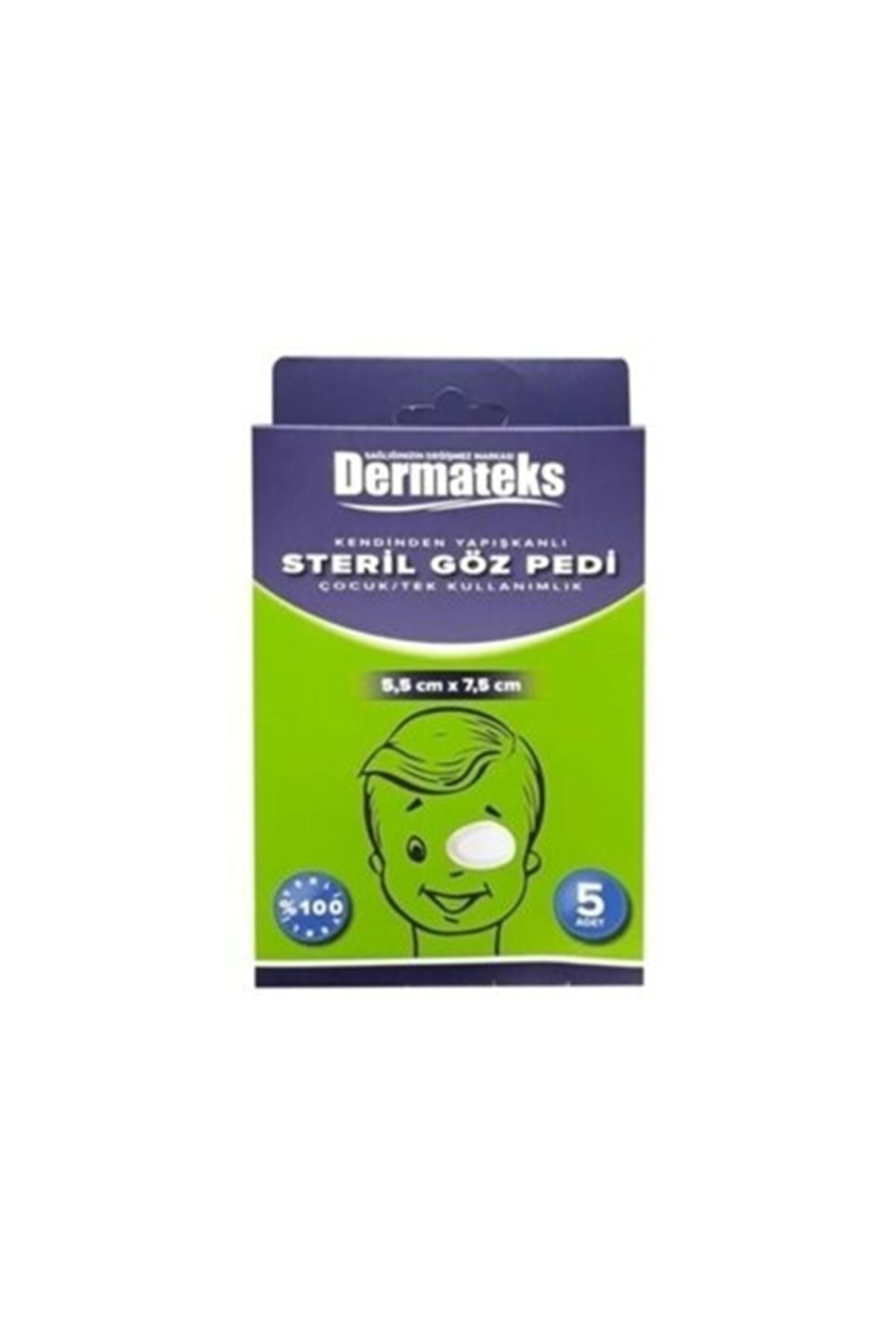 Dermateks Göz Pedi Çocuk Klasik 5 Li Steril5.5 X 9cm