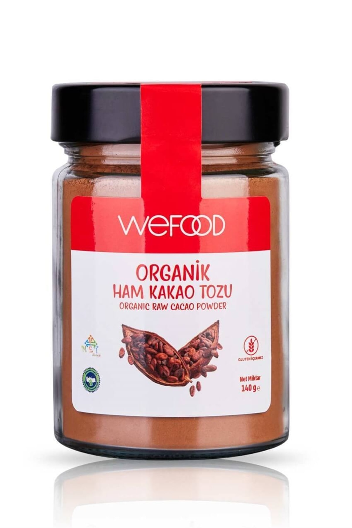 Wefood Kutu Kutu Diyet Organik Ham Kakao Tozu 140 gr