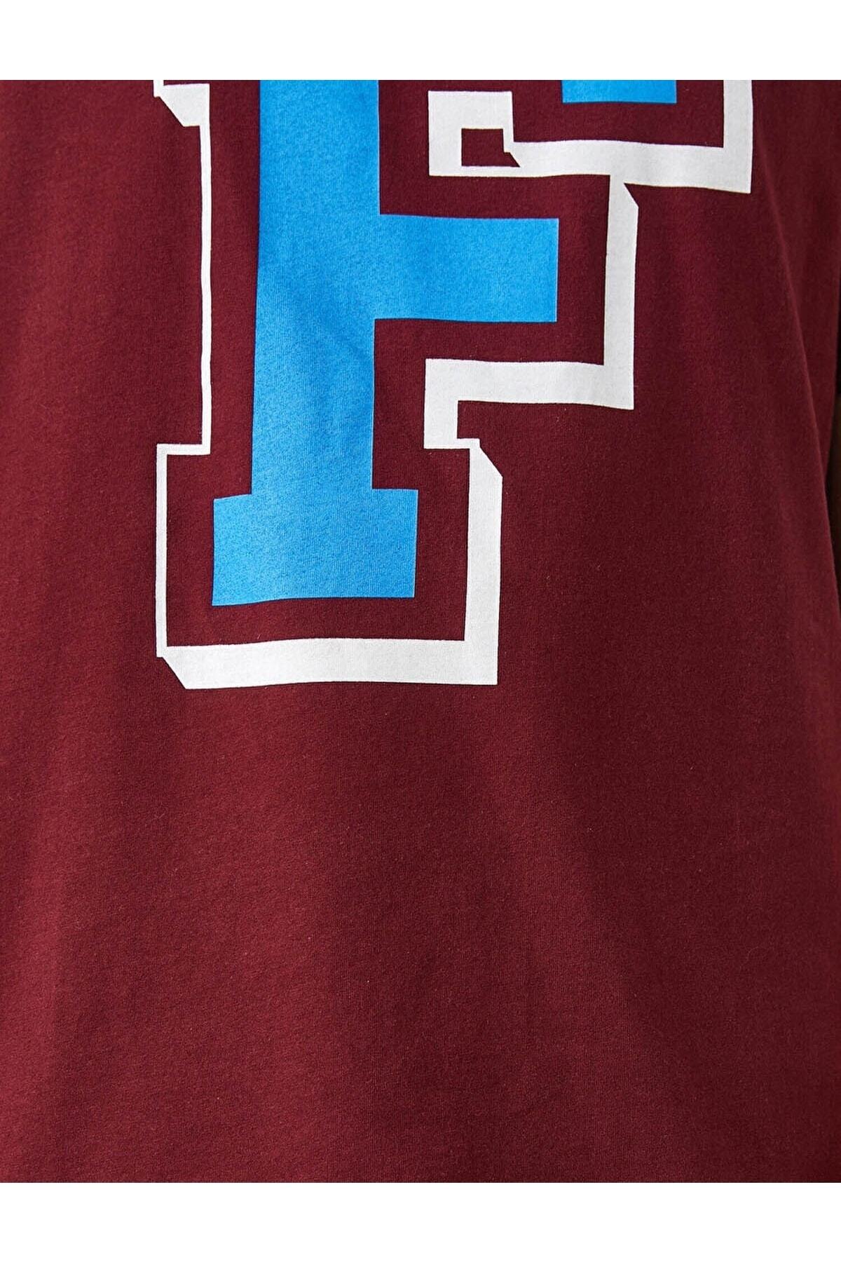 تیشرت مردانه بورگوندی کوتون | 2YAM11035CK اورجینال - تصویر 6