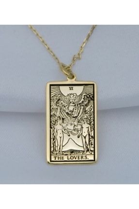 The Lovers Tarot Kartı Kolye 925k Gümüş