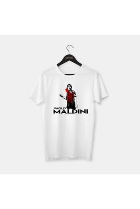 Paolo Maldini Iı - Özel Çizim Tasarım Legends Serisi, Penye Tişört OLT00028