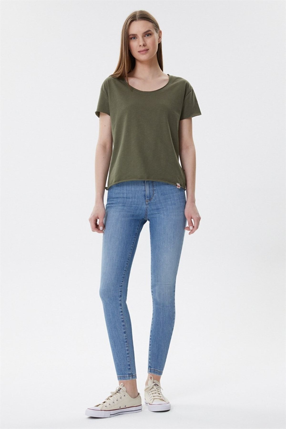 Lee Cooper Originals Distressed Slim Fit Annie Stretch Jeans Womens 28  Indigo | eBay