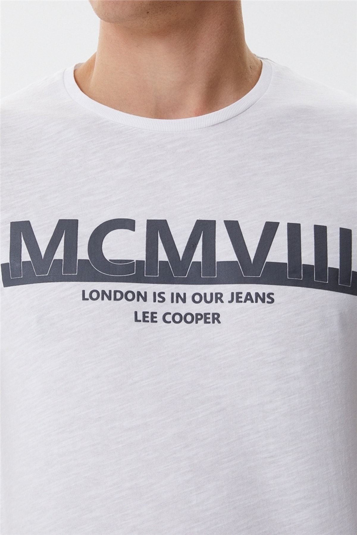 تی شرت سفید مردانه اوانز ایکا Lee Cooper