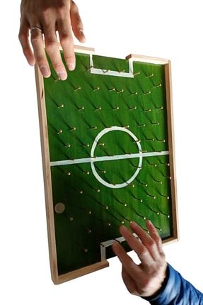 El Işçiliği Akıl Oyunları Para Itmeli Çivili Tahta Şut Ve Gol Eğlenceli Futbol Çocuk Masa Oyunu OYN01
