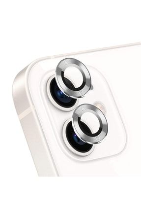 Apple Iphone 12 Mini Tekli Kamera Lens Koruma Camı Gümüş TYC00393682319