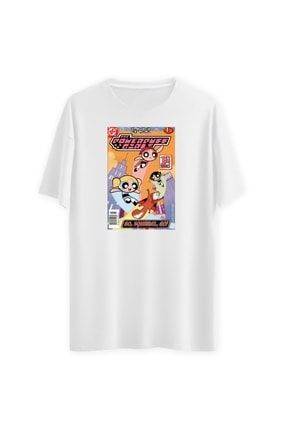 Oversize Power Puff Girl Comics Unisex T-shirt OBT1