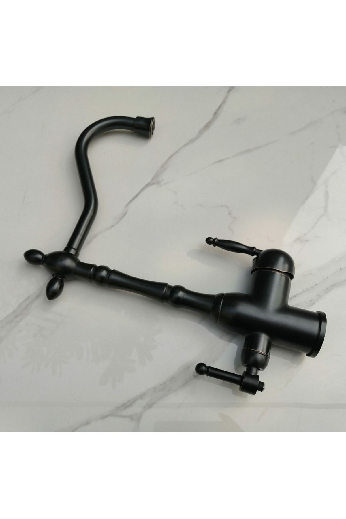 OEM-Kitchen Sink Faucet Dual Flow Water Purification Outlet Matte Black Copper Striped 7 Years Warranty Imported 2
