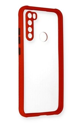 Xiaomi Redmi Note 8 Kılıf Miami Transparan Pv Dayanıklı Kapak - Kırmızı Miami-xiaomi-redmi-note-8