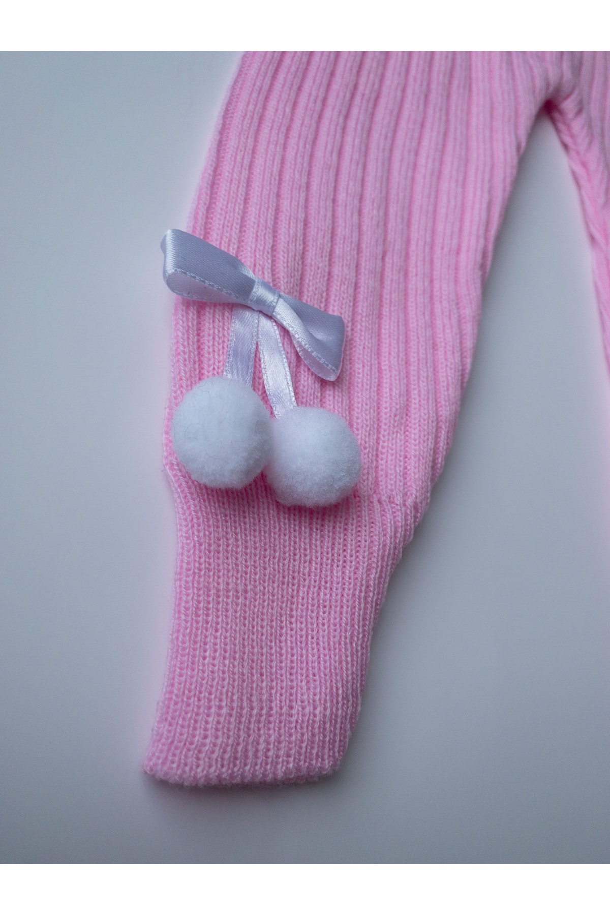 gogo bici Kurdeleli Bebek Çocuk Triko Tayt Pembe fotoğrafı 3 (önizleme)