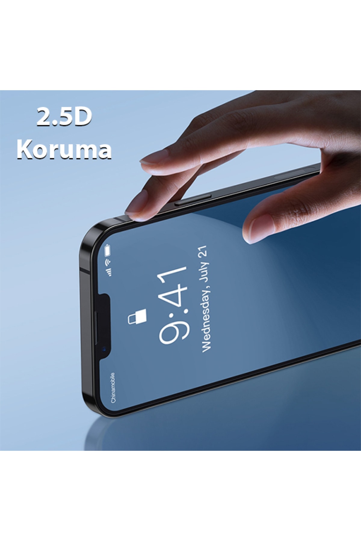 Ally Iphone 13 Mini 5.4inç Tempered Kırılmaz Cam Ekran Koruyucu Şeffaf 3