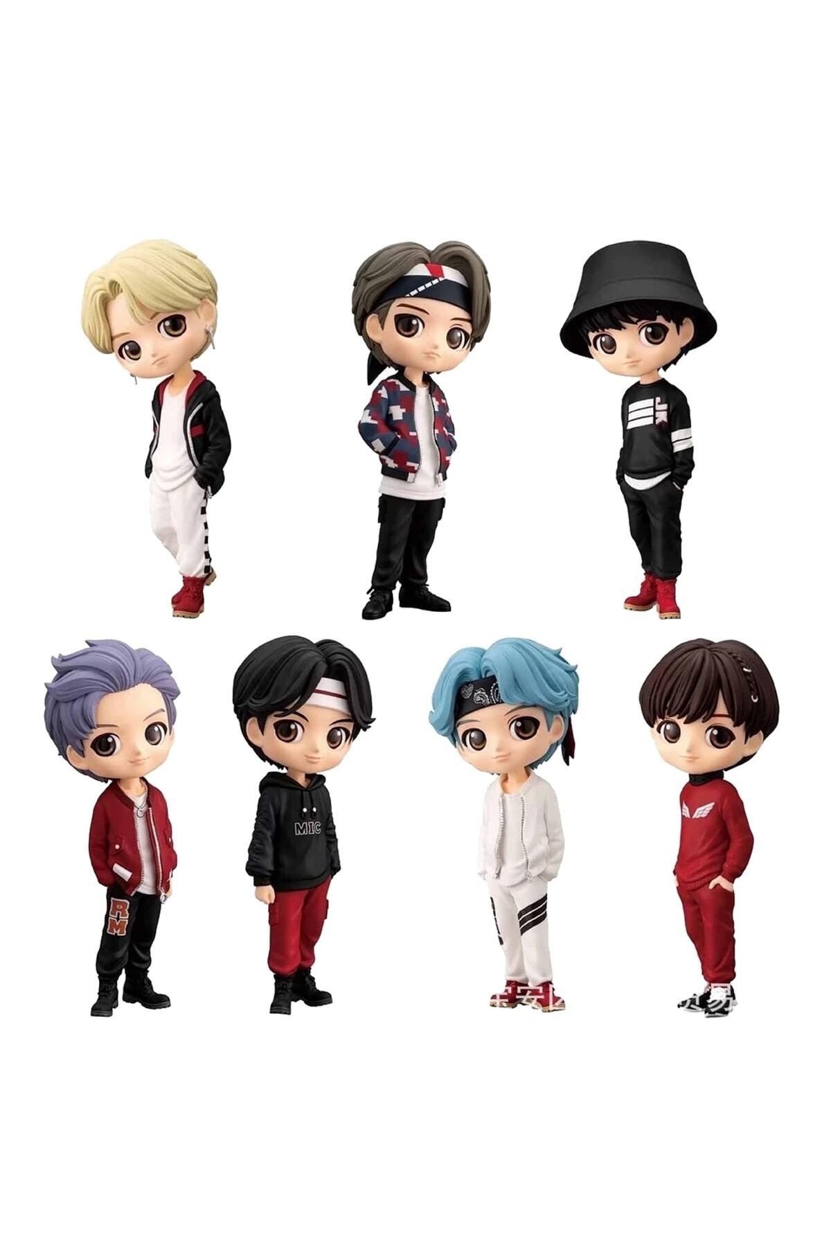 BTS フィギュア Fillikutum Güney Kore Yıldızı Bts Grubu Karakter Figür Seti 7 Adet