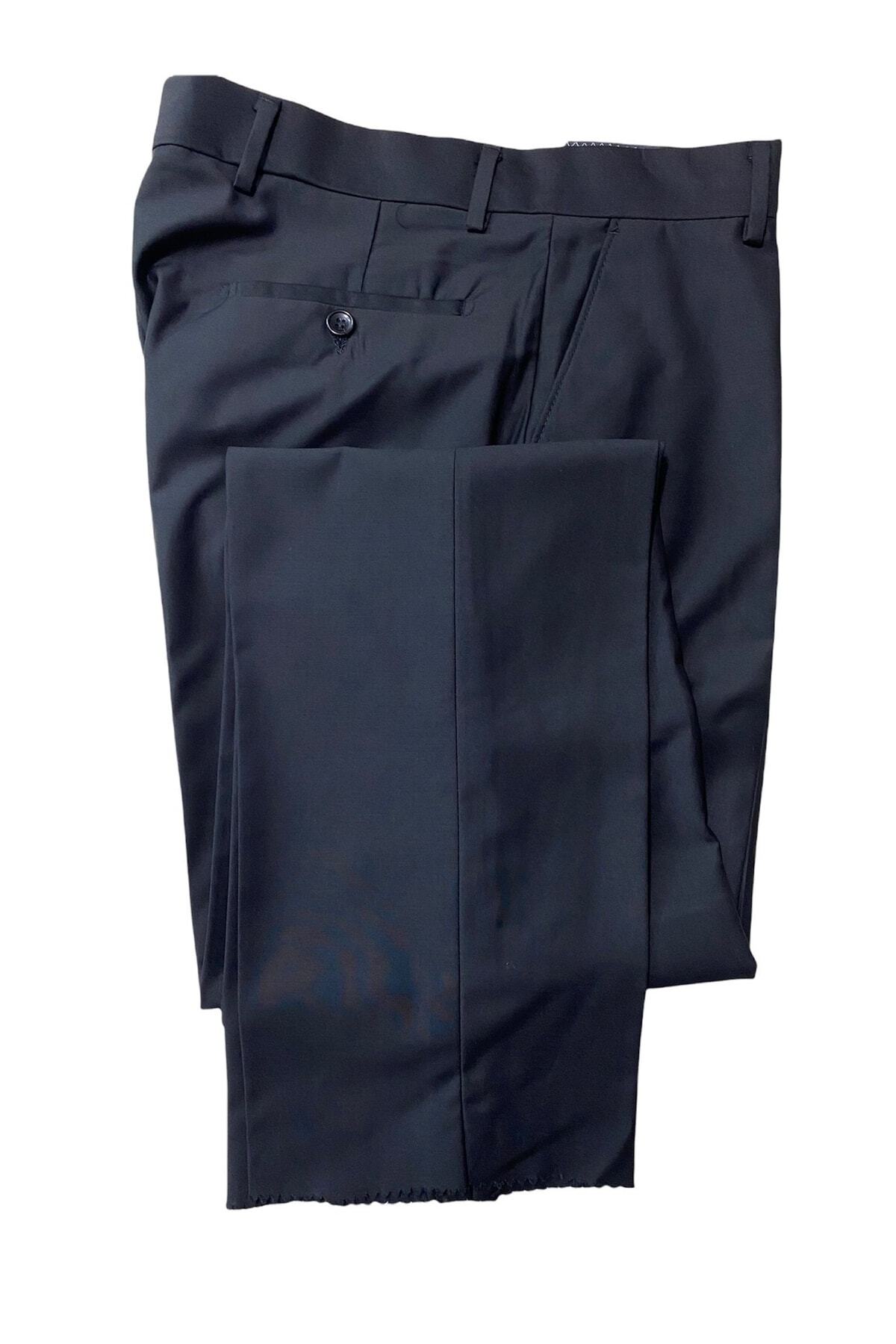 Men's Polyviscose Fabric Pants Black